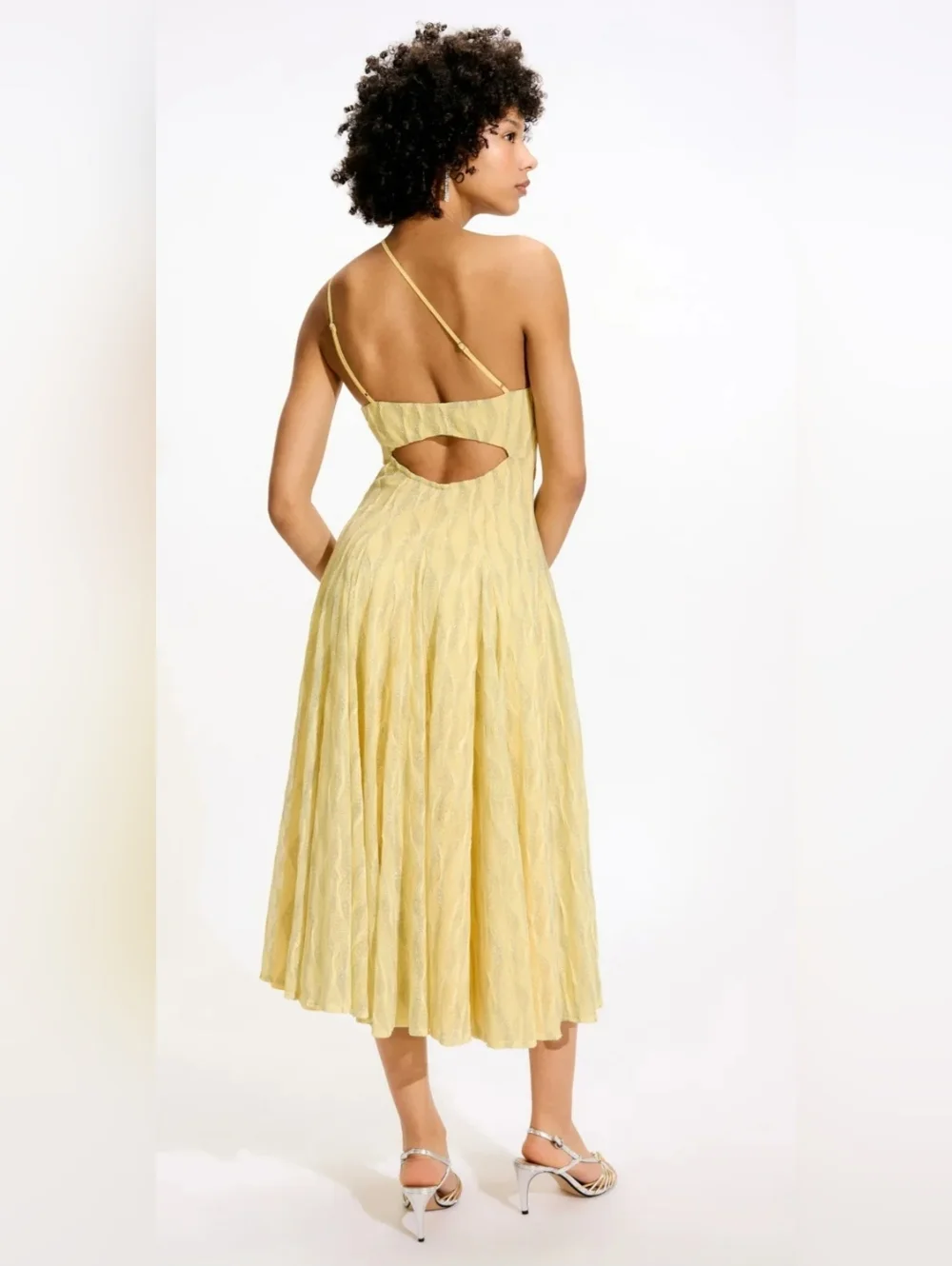 BLACK HALO ATHENA MIDI DRESS SIZE Large MSRP $435 - Picture 2 of 13